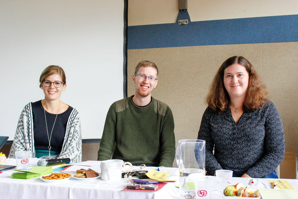 Das neue Ehrenamtlichen-Trio mit Lisa Infanger, Christian Breitwieser und Sarah Neuhäuserer / Anne Piatkowiak